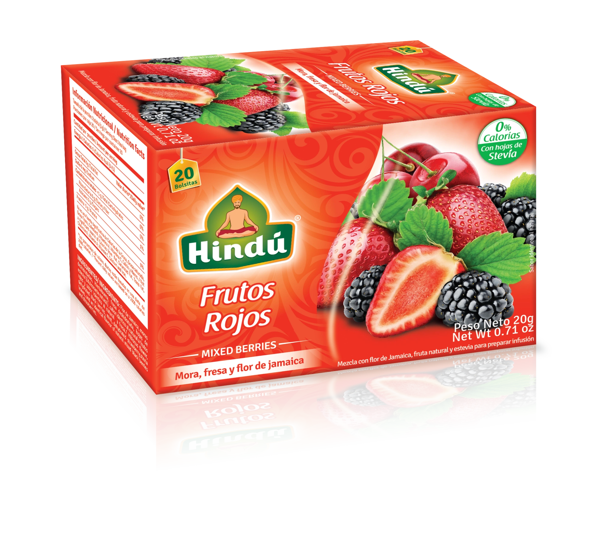 INFUSION FRUTOS ROJOS 20/SOB - 090019 HINDU