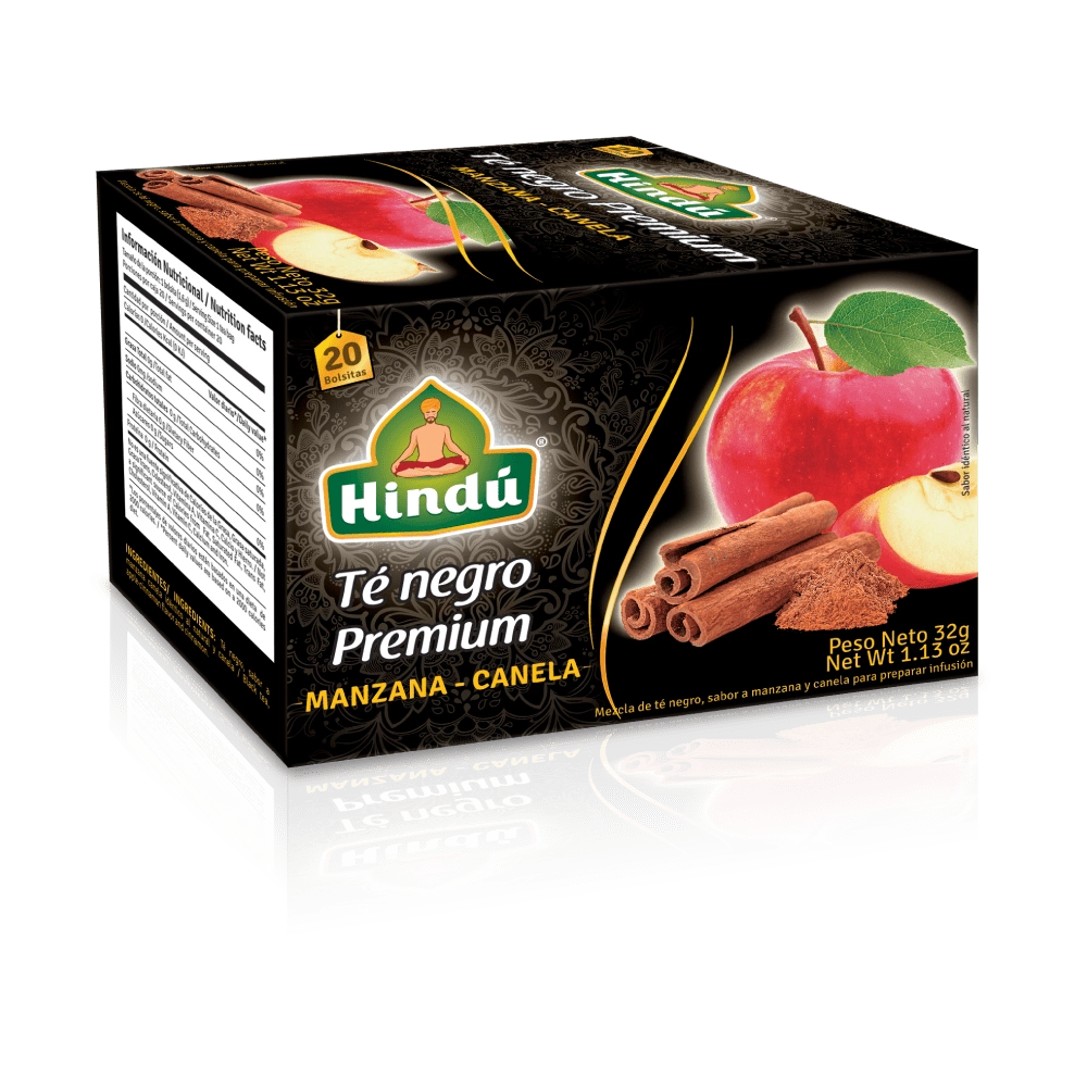 TE NEGRO MANZANA CANELA 20/SOB - 014039 HINDU