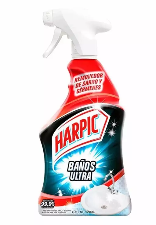 LIMPIADOR DE BAÑOS ULTRA GATILLO 650ML - 713421 HARPIC